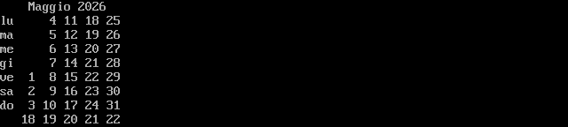 calendario minimale PNG 2026-05